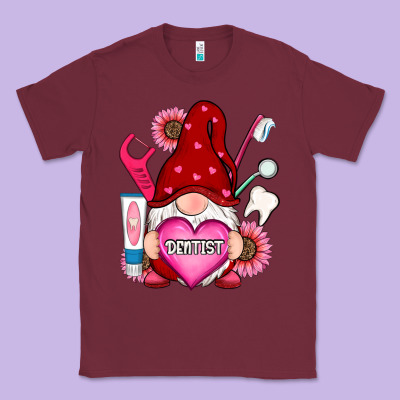 Valentines Day Dentist Gnome Classic Tee Designed By Ranaportraitstore