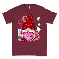 Burgundy valentines day dentist gnome Classic Tee - RanaPortraitStore