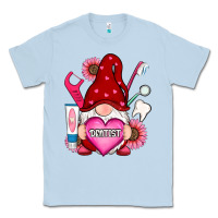Dusty Blue valentines day dentist gnome Classic Tee - RanaPortraitStore