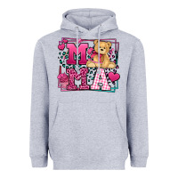 Heather Grey Western Valentines Day Mama Mother's Day Heavyweight Hoodie - LillyAllenDesigns