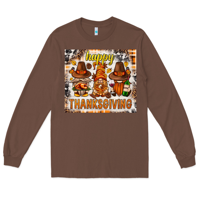 Happy Thanksgiving Gnomes Long Sleeve Tee by NancyCooperArtShop | Teevron
