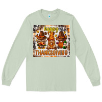 Matcha Happy Thanksgiving gnomes Long Sleeve Tee - NancyCooperArtShop