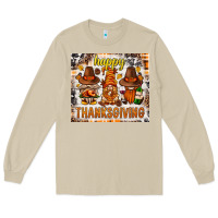 Mushroom Happy Thanksgiving gnomes Long Sleeve Tee - NancyCooperArtShop