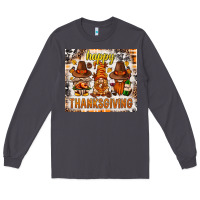 Smoke Happy Thanksgiving gnomes Long Sleeve Tee - NancyCooperArtShop