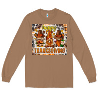 Toasted Coconut Happy Thanksgiving gnomes Long Sleeve Tee - NancyCooperArtShop