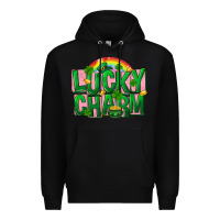 Black St. Patrick's Day lucky charm Premium Hoodie - FaDigitalArtStudio