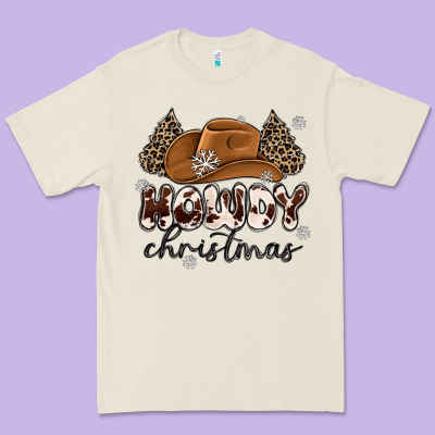Howdy Christmas Premium Tee Designed By Maliassmallbusiness