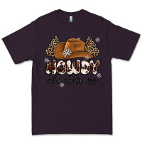 Plum howdy christmas Premium Tee - MaliasSmallBusiness