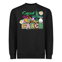Saved By His Grace Easter Heavyweight Sweatshirt | Teevron