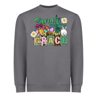 Storm Saved by his grace Easter Heavyweight Sweatshirt - CowGirlArtShop