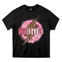 Black mama lightning bolt valentine s day Heavy Core Tee - MaliasSmallBusiness