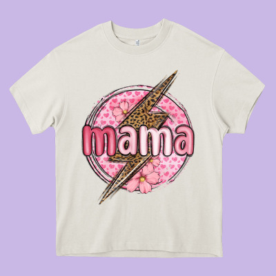 Mama Lightning Bolt Valentine S Day Heavy Core Tee Designed By Maliassmallbusiness