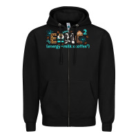 Black e=mc2 energy milk coffee bbs Zipper Hoodie - BundleAndBundleShop