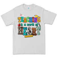 Dove Grey teaching is a work of heart Premium Tee - NancyCooperArtShop