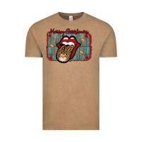 Vintage Coffee Merry Christmas Lips Santa Vintage Tee - Bettercallsaul