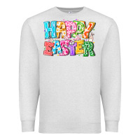 Oatmeal Heather Happy Easter Premium Sweatshirt - CowhideDigitalArt