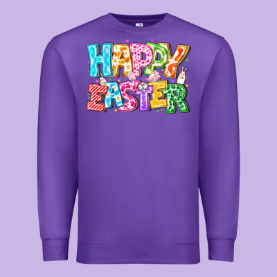 Happy Easter Premium Sweatshirt Designed By Cowhidedigitalart