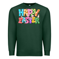 Sports Green Happy Easter Premium Sweatshirt - CowhideDigitalArt