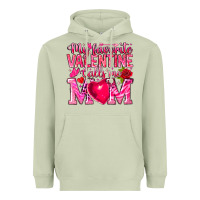 Matcha My Favorite Valentine Calls Me Heavyweight Hoodie - CowhideDigitalArt