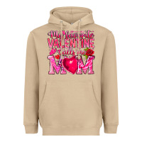 Mushroom My Favorite Valentine Calls Me Heavyweight Hoodie - CowhideDigitalArt