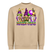 Mushroom mardi gras with gnomies Heavyweight Sweatshirt - HowdyJamesFarm