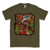 Army Green valentines day cowboy cactus rose Classic Tee - RanaPortraitStore