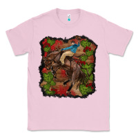 Bubblegum Pink valentines day cowboy cactus rose Classic Tee - RanaPortraitStore