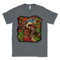 Charcoal Heather valentines day cowboy cactus rose Classic Tee - RanaPortraitStore