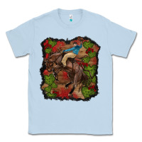 Dusty Blue valentines day cowboy cactus rose Classic Tee - RanaPortraitStore