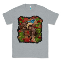 Heather Grey valentines day cowboy cactus rose Classic Tee - RanaPortraitStore