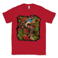 Red valentines day cowboy cactus rose Classic Tee - RanaPortraitStore