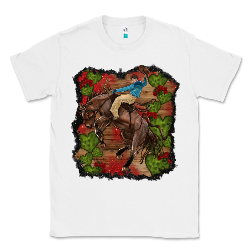 Valentines Day Cowboy Cactus Rose Classic Tee by RanaPortraitStore | Teevron