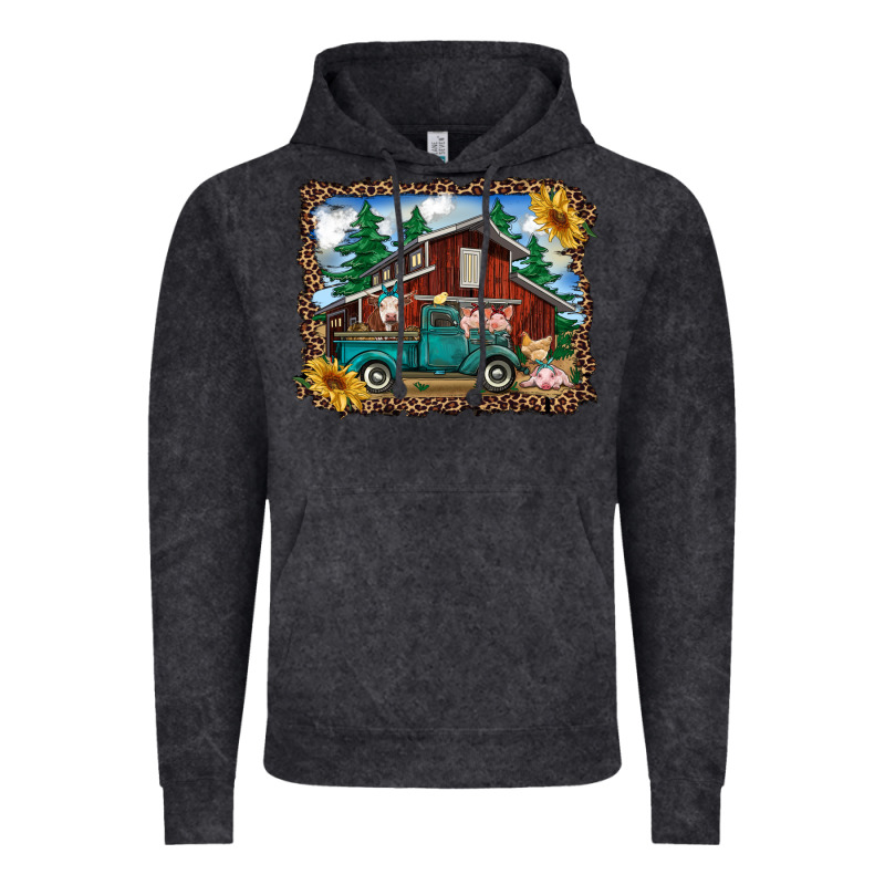 Western Barn With Farm Animals Vintage Hoodie by RanaPortraitStore | Teevron