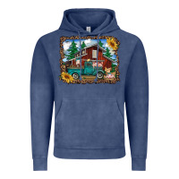 Vintage Denim western barn with farm animals Vintage Hoodie - RanaPortraitStore