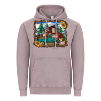 Vintage Zinc western barn with farm animals Vintage Hoodie - RanaPortraitStore