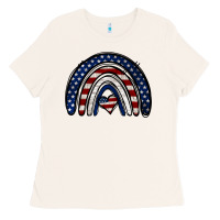 Bone USA American Flag Rainbow Ladies Tee - Jasminsmagicworld