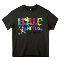 Asphalt love needs no words autism Heavy Core Tee - MaliasSmallBusiness