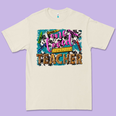 One Loved Teacher Premium Tee Designed By Nancycooperartshop