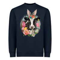 Happy Easter Cow Easter Day Heavyweight Sweatshirt | Teevron