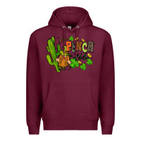 Burgundy un pinch able St. Patrick's Premium Hoodie - FaDigitalArtStudio