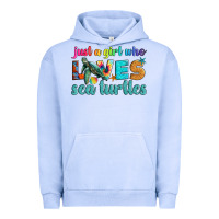 Pigment Grape Ice just a girl who loves sea turtle Urban Hoodie - Artiststas