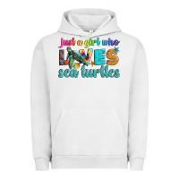 Pigment Lunar Rock just a girl who loves sea turtle Urban Hoodie - Artiststas