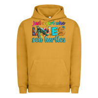Pigment Peanut Butter just a girl who loves sea turtle Urban Hoodie - Artiststas