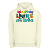 Pigment Pistachio just a girl who loves sea turtle Urban Hoodie - Artiststas