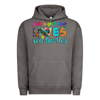 Pigment Tornado just a girl who loves sea turtle Urban Hoodie - Artiststas