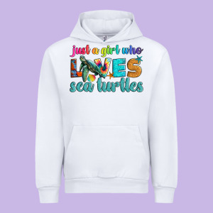 Just A Girl Who Loves Sea Turtle Urban Hoodie Designed By Artiststas