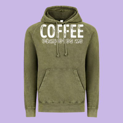 Coffee Completes Me Vintage Hoodie Designed By Bettercallsaul