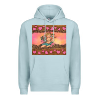 Blue Mist cupid valentine's day Premium Hoodie - RanaPortraitStore