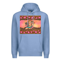 Colony Blue cupid valentine's day Premium Hoodie - RanaPortraitStore