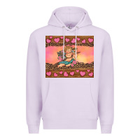 Lilac cupid valentine's day Premium Hoodie - RanaPortraitStore